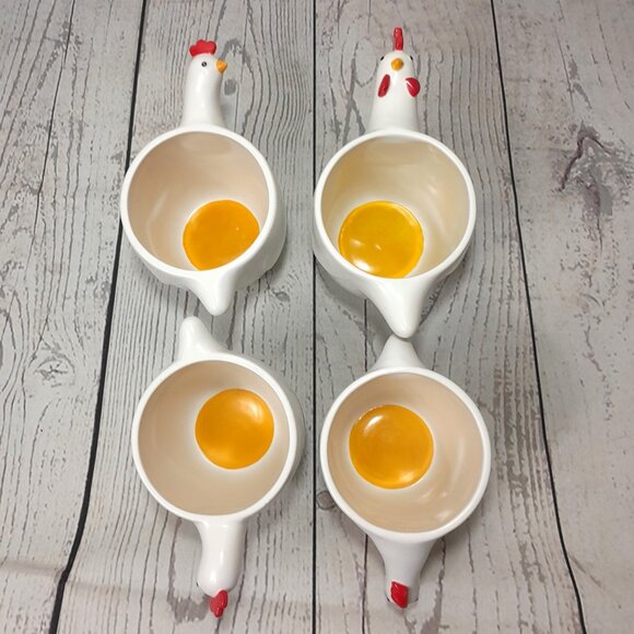 Department Dept 56 French Hen Mug Set Of 4 Country Kitchen Farmhouse 2004 - Picture 6 of 16